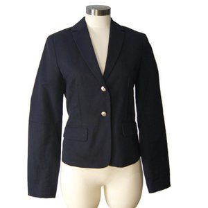 BCBG Maxazria Black Jacket/Blazer Double Button Faux Pockets Size Small